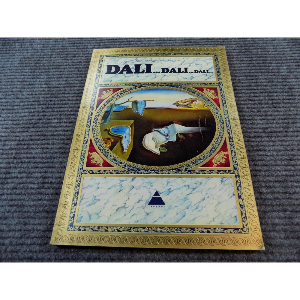 Dali Dali Dali Art Book Harry N Abrams 1974 Vintage Surrealism Softcover NAL
